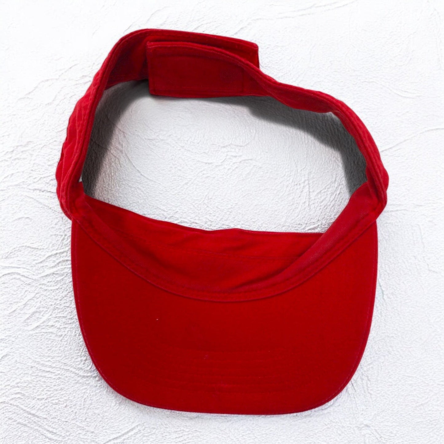 NIKE 90年代 サンバイザー キャップ FREE マジックテープ レッド コットン 刺繍 スウォッシュ