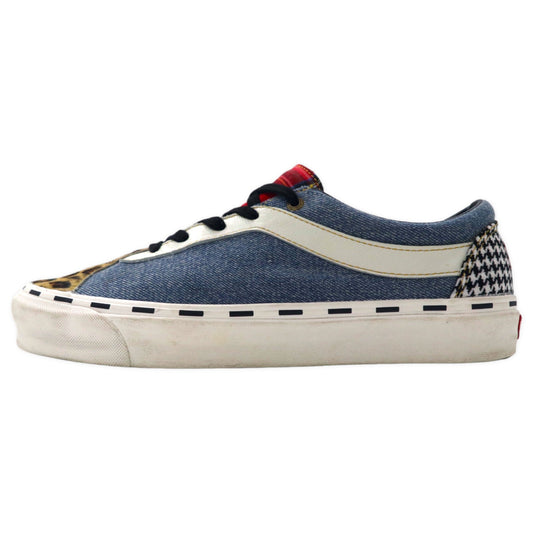 VANS スニーカー 28.5cm マルチカラー 異素材切り替え レオパード デニム BOLD NI ボールドニーULTRACUSH VN0A3WLPT7Y