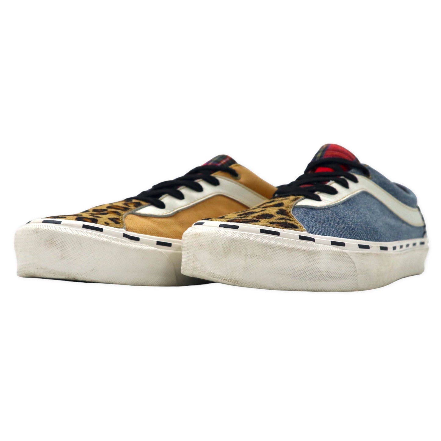 VANS スニーカー 28.5cm マルチカラー 異素材切り替え レオパード デニム BOLD NI ボールドニーULTRACUSH VN0A3WLPT7Y
