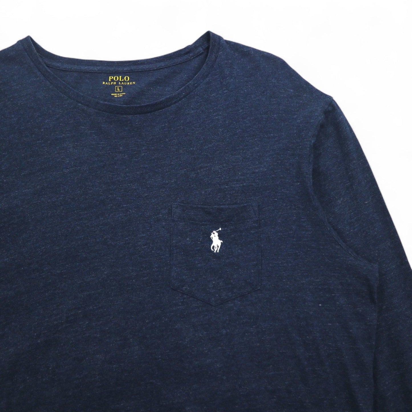 POLO RALPH LAUREN ロングスリーブ Tシャツ ロンT L ネイビー スモールポニー刺繍