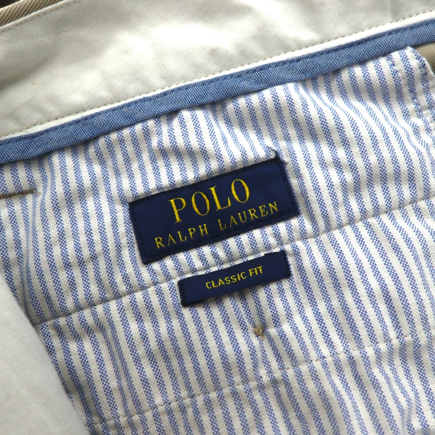 POLO RALPH LAUREN ポロチノ チノパンツ M ベージュ CLASSIC FIT スリランカ製