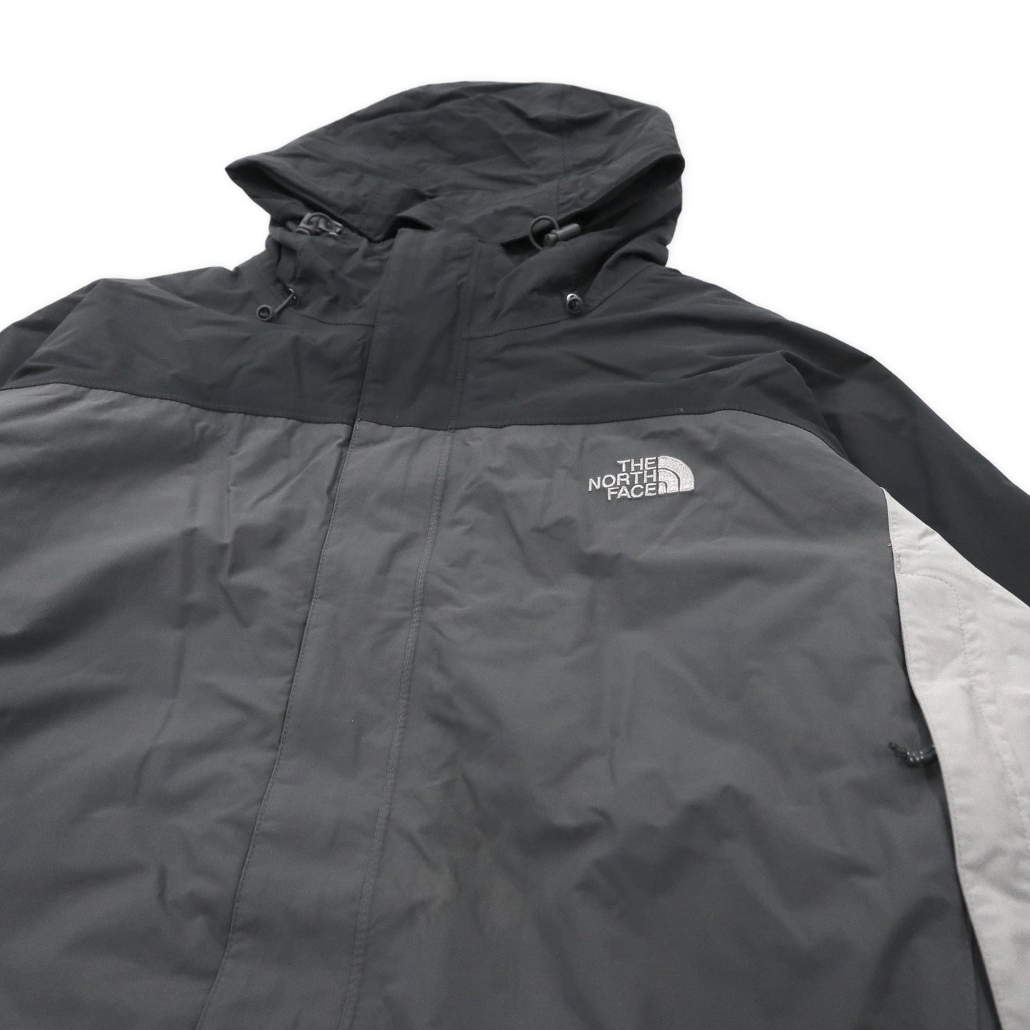 THE NORTH FACE 3WAY マウンテンパーカー XXL グレー ナイロン HYVENT 防水 インサレーションライナー着脱式