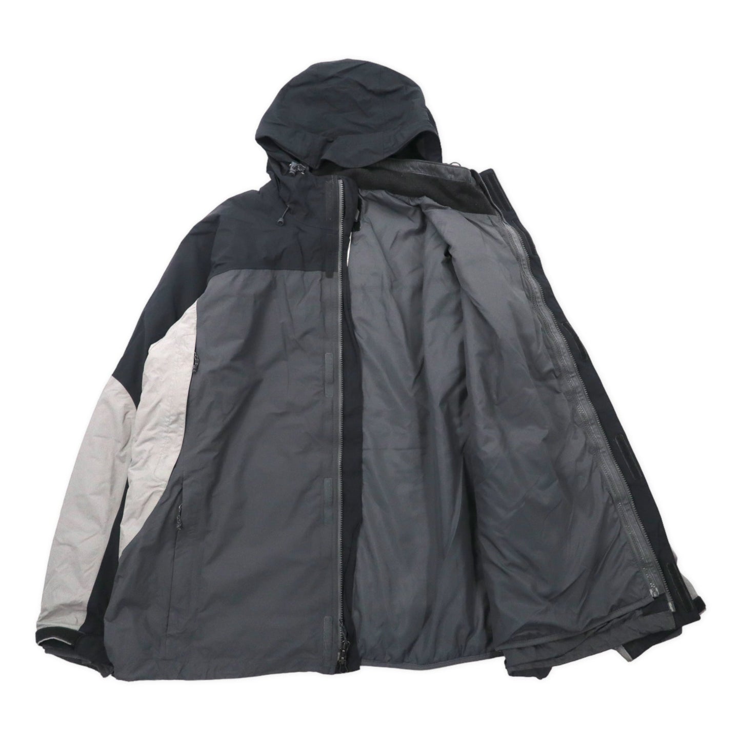 THE NORTH FACE 3WAY マウンテンパーカー XXL グレー ナイロン HYVENT 防水 インサレーションライナー着脱式