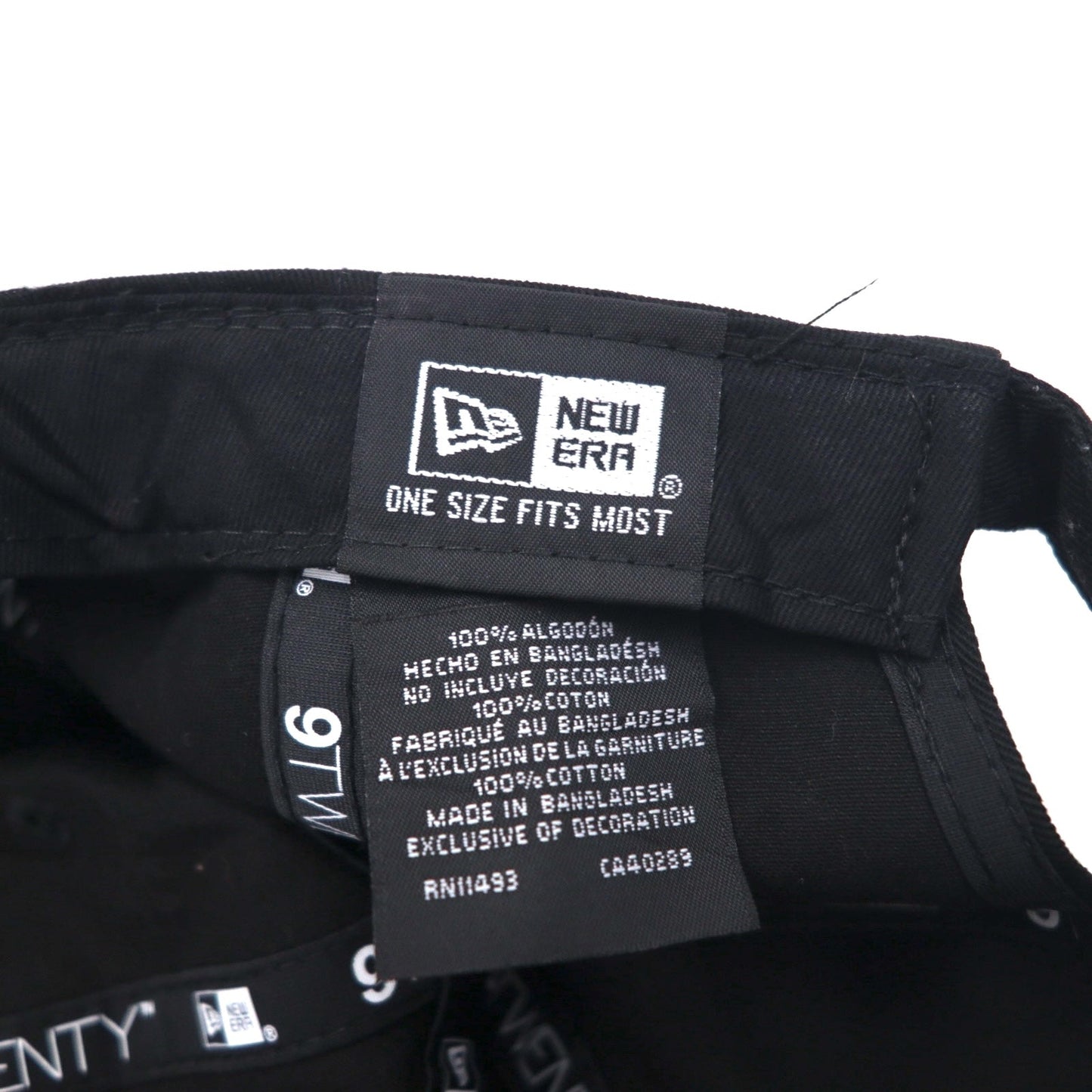 NEW ERA ベースボールキャップ FREE ベルト ブラック 9TWENTY US企業 LIGHTDECK 刺繍