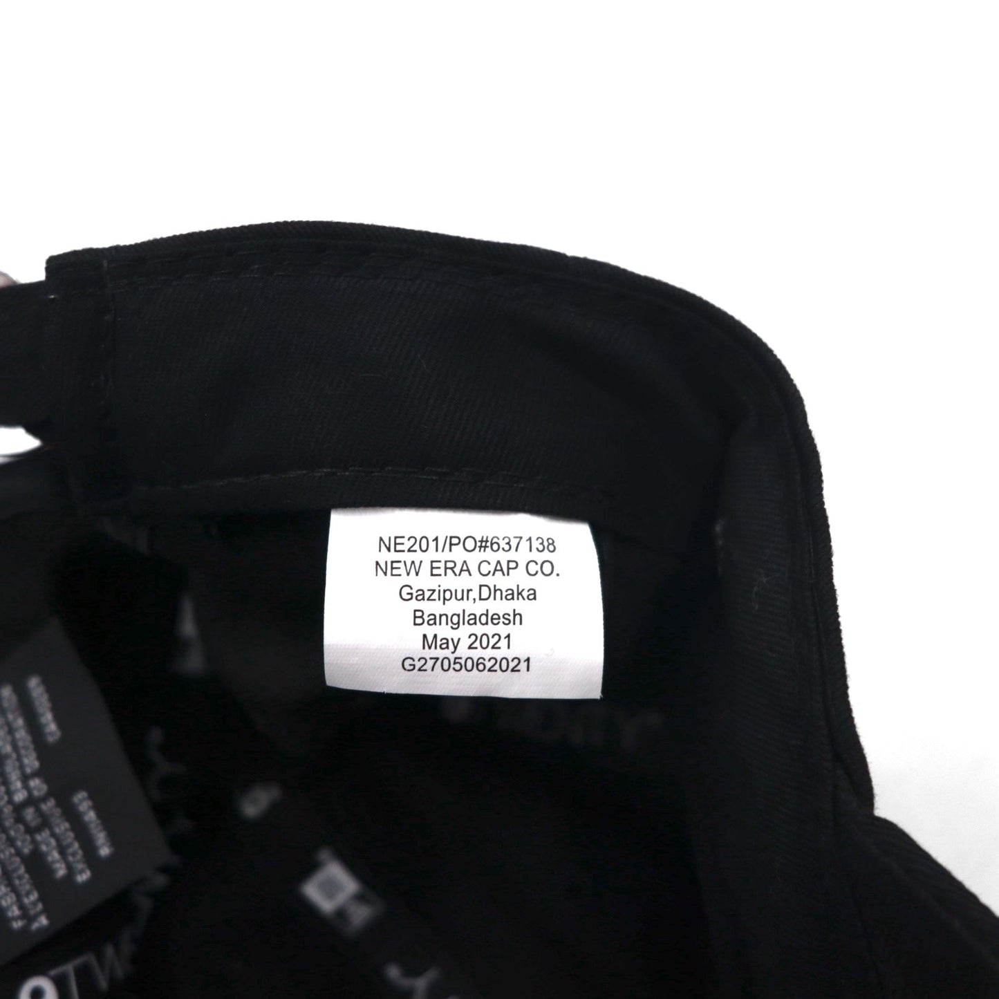 NEW ERA ベースボールキャップ FREE ベルト ブラック 9TWENTY US企業 LIGHTDECK 刺繍