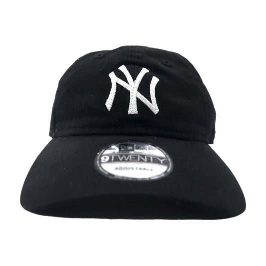 NEW ERA ベースボールキャップ ONE ブラック コットン MLB ニューヨーク ヤンキース ADJUSTABLE