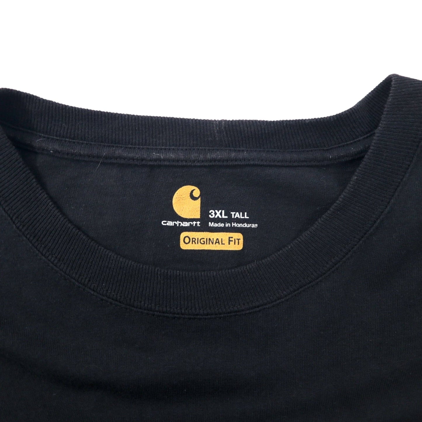 carhartt ロングスリーブポケットTシャツ ロンT 3XL ブラックコットン ORIGINAL FIT ビッグサイズ