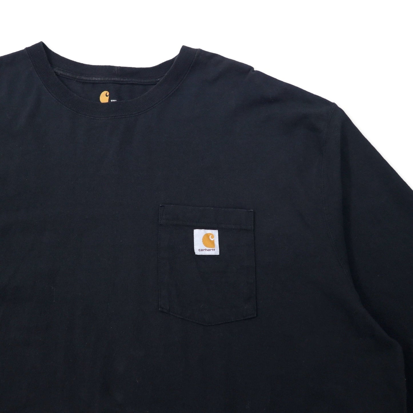 carhartt ロングスリーブポケットTシャツ ロンT 3XL ブラックコットン ORIGINAL FIT ビッグサイズ