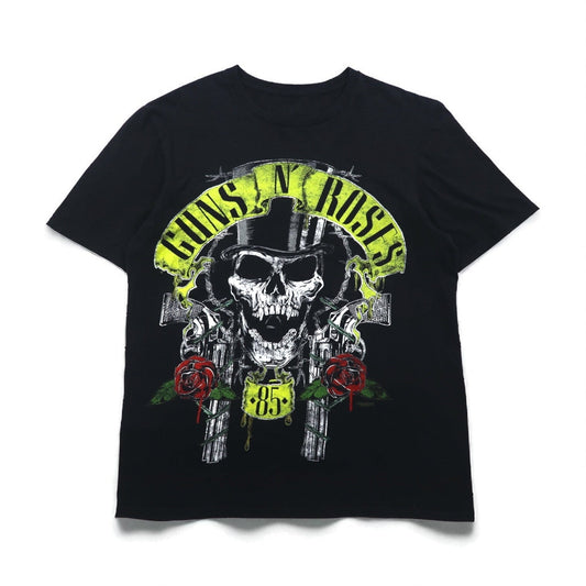 GUNS N' ROSES ガンズアンドローゼズ ロック バンド Tシャツ M ブラック コットン