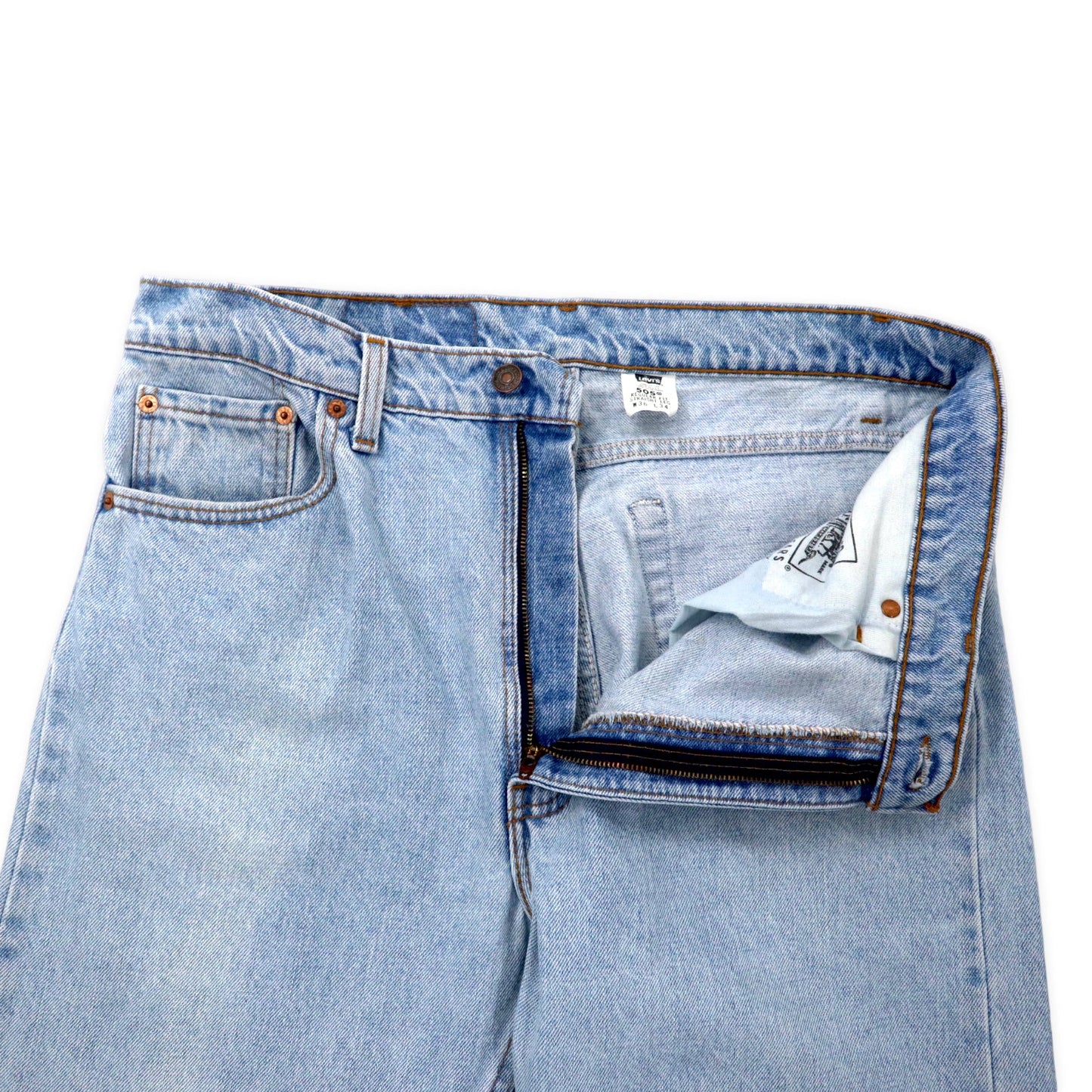 Levi's USA製 90年代 505 テーパード デニムパンツ 36 ブルー アイスウォッシュ 505-4834 REGULAR FIT STRAIGHT LEG