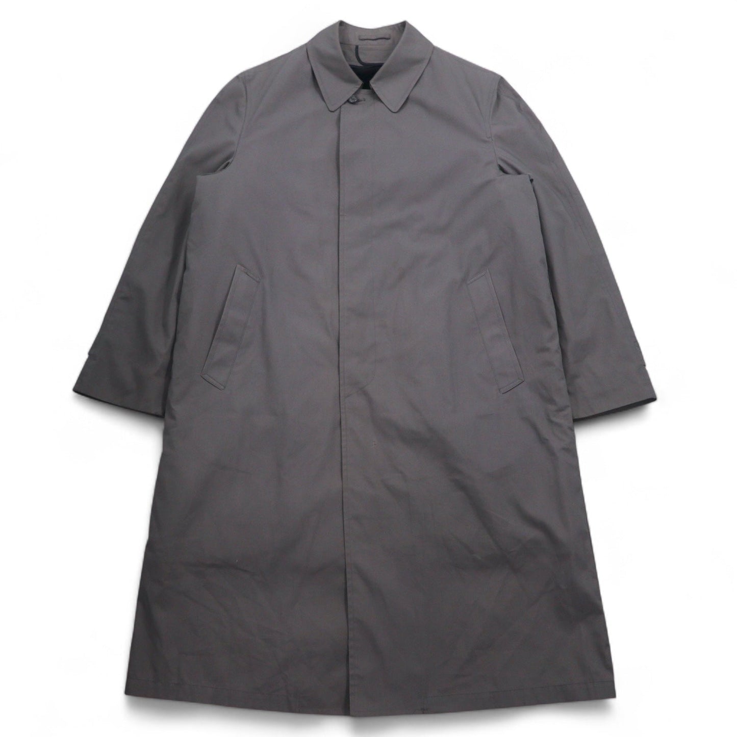 LONDON FOG 80年代 USA製 ステンカラーコート XL グレー  ボアライナー 着脱式 IDEALジップ by WAMSUTTA