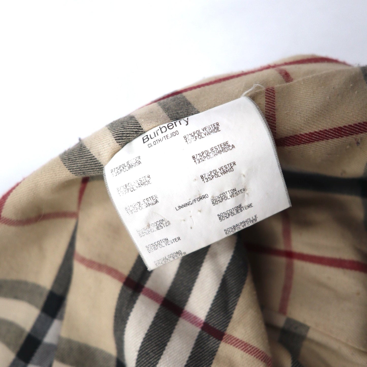 BURBERRY キルティングジャケット XL レッド ポリエステル 裏地ノバチェック