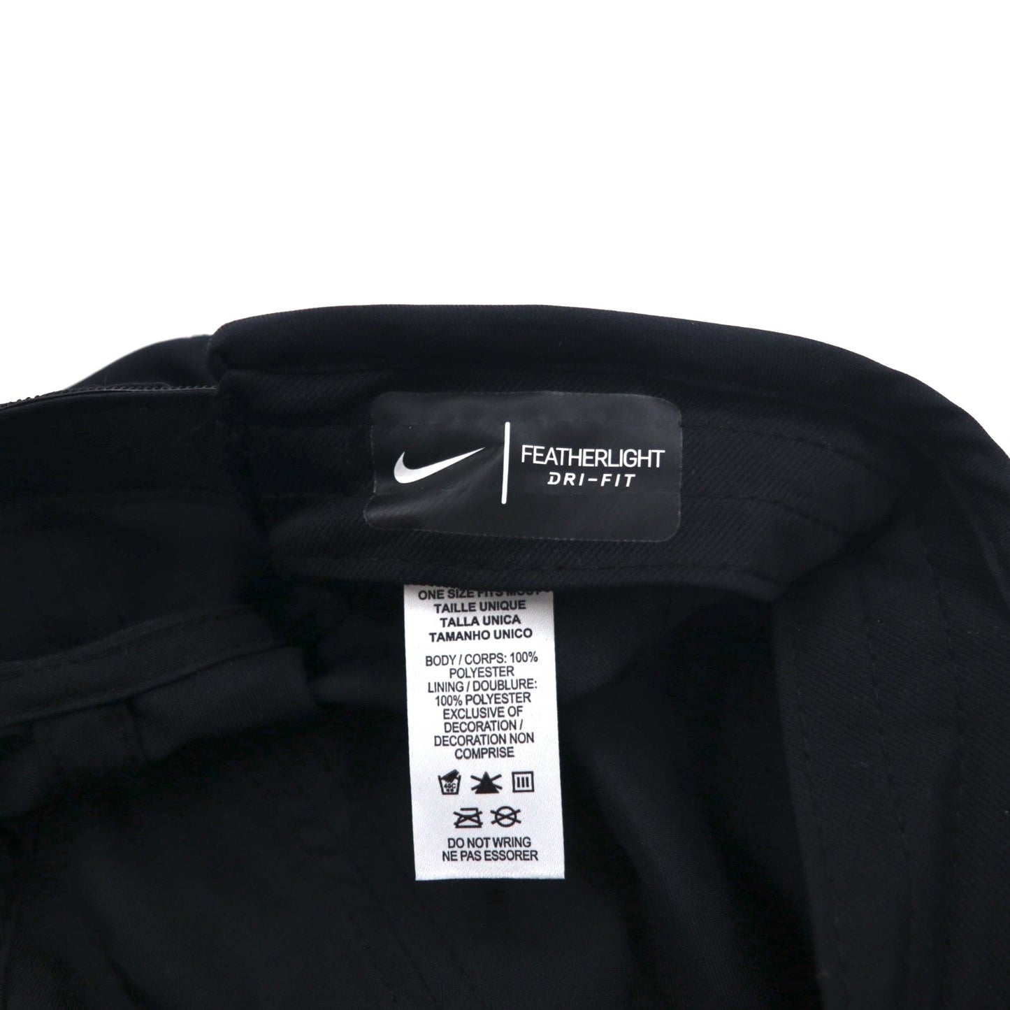 NIKE エアロビル フェザーライトキャップ FREE ベルト ブラック DRI-FIT CI2662-010