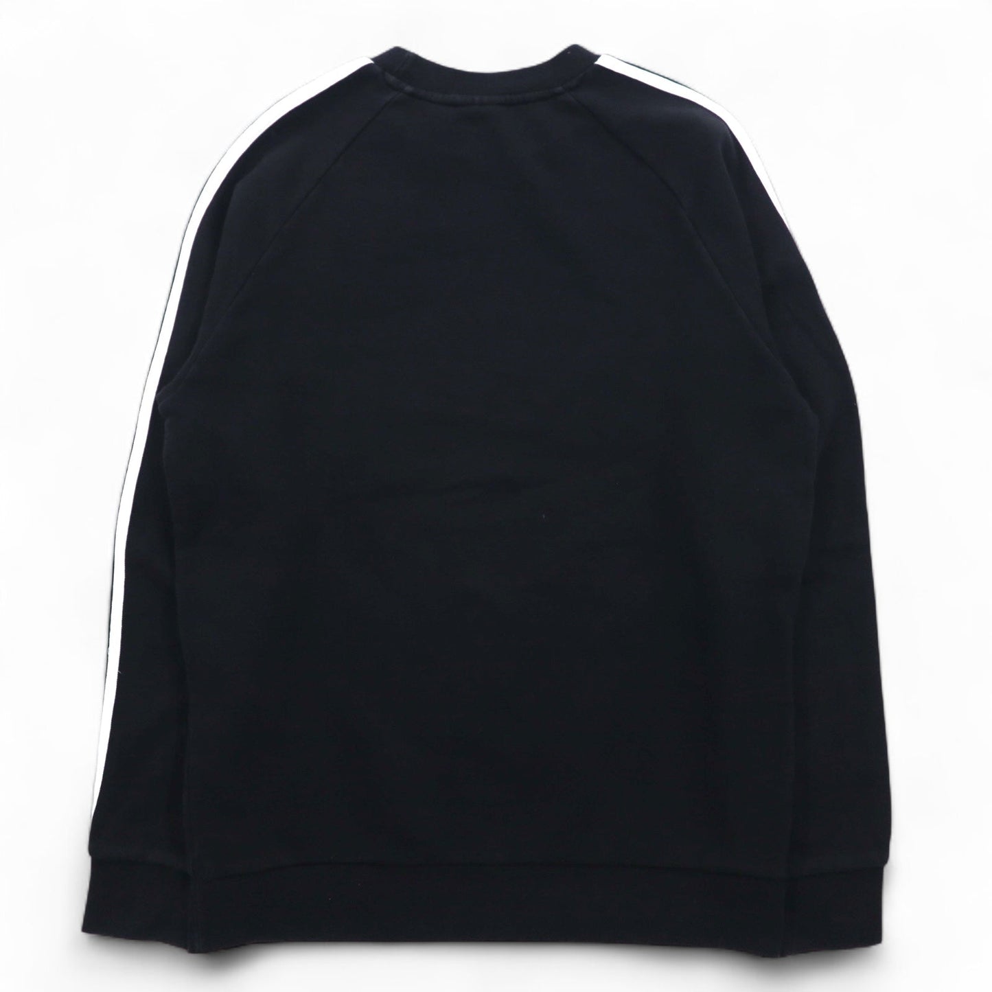 adidas originals 3ストライプ クルーネック スウェット S ブラック トレフォイルロゴ DV1555