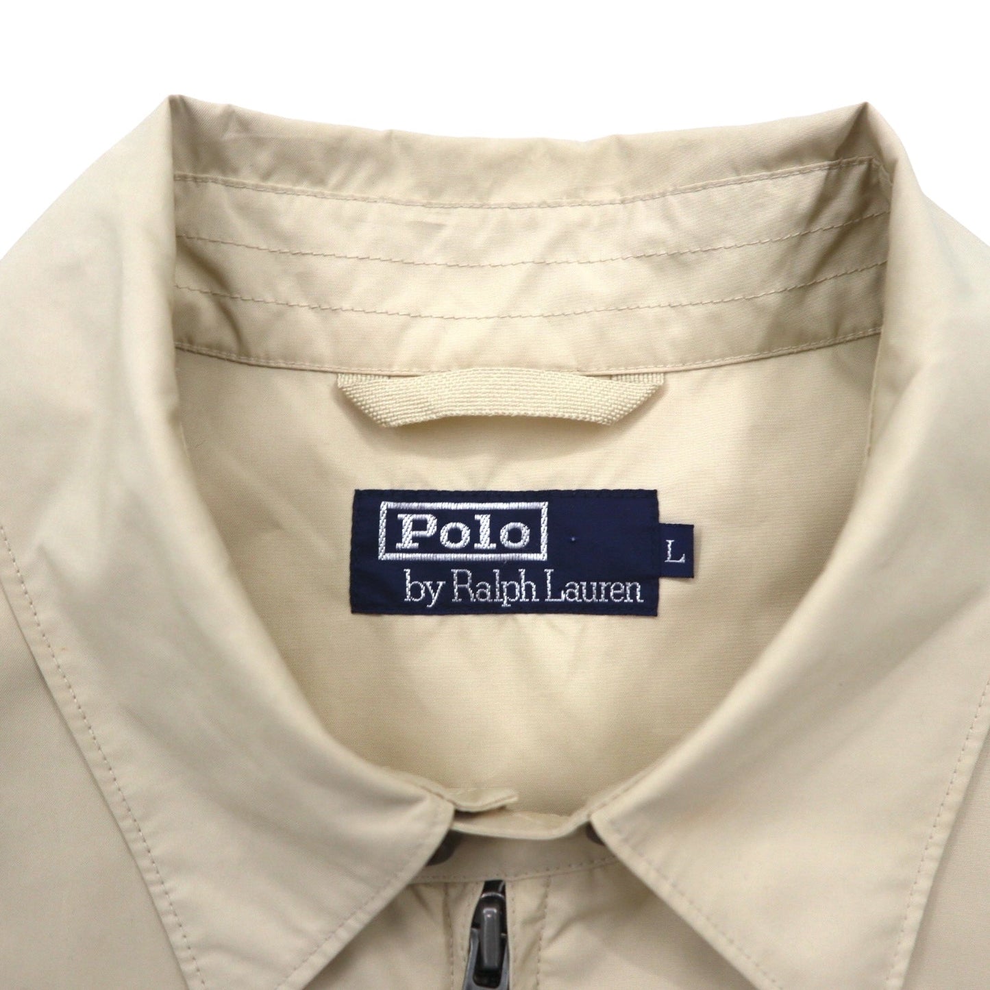Polo by Ralph Lauren 90年代 スウィングトップ ハリントンジャケット L ベージュ スモールポニー刺繍
