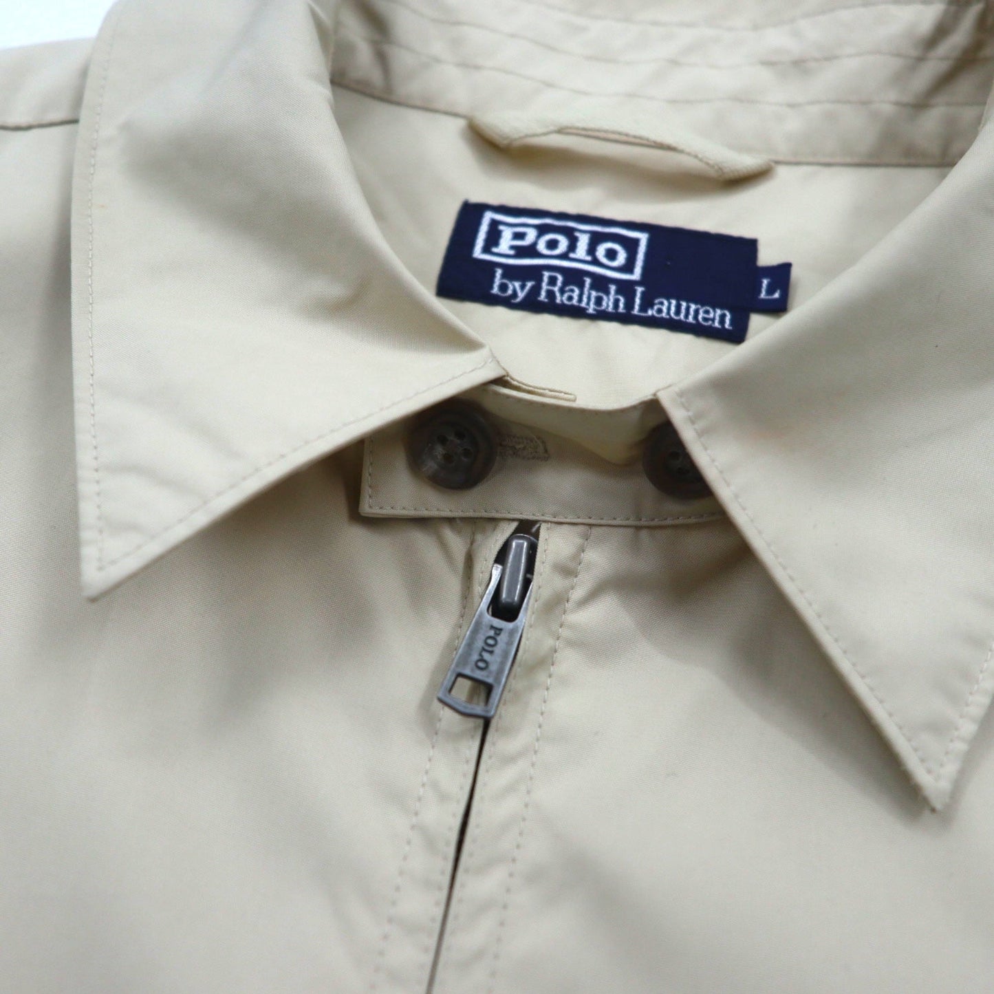 Polo by Ralph Lauren 90年代 スウィングトップ ハリントンジャケット L ベージュ スモールポニー刺繍