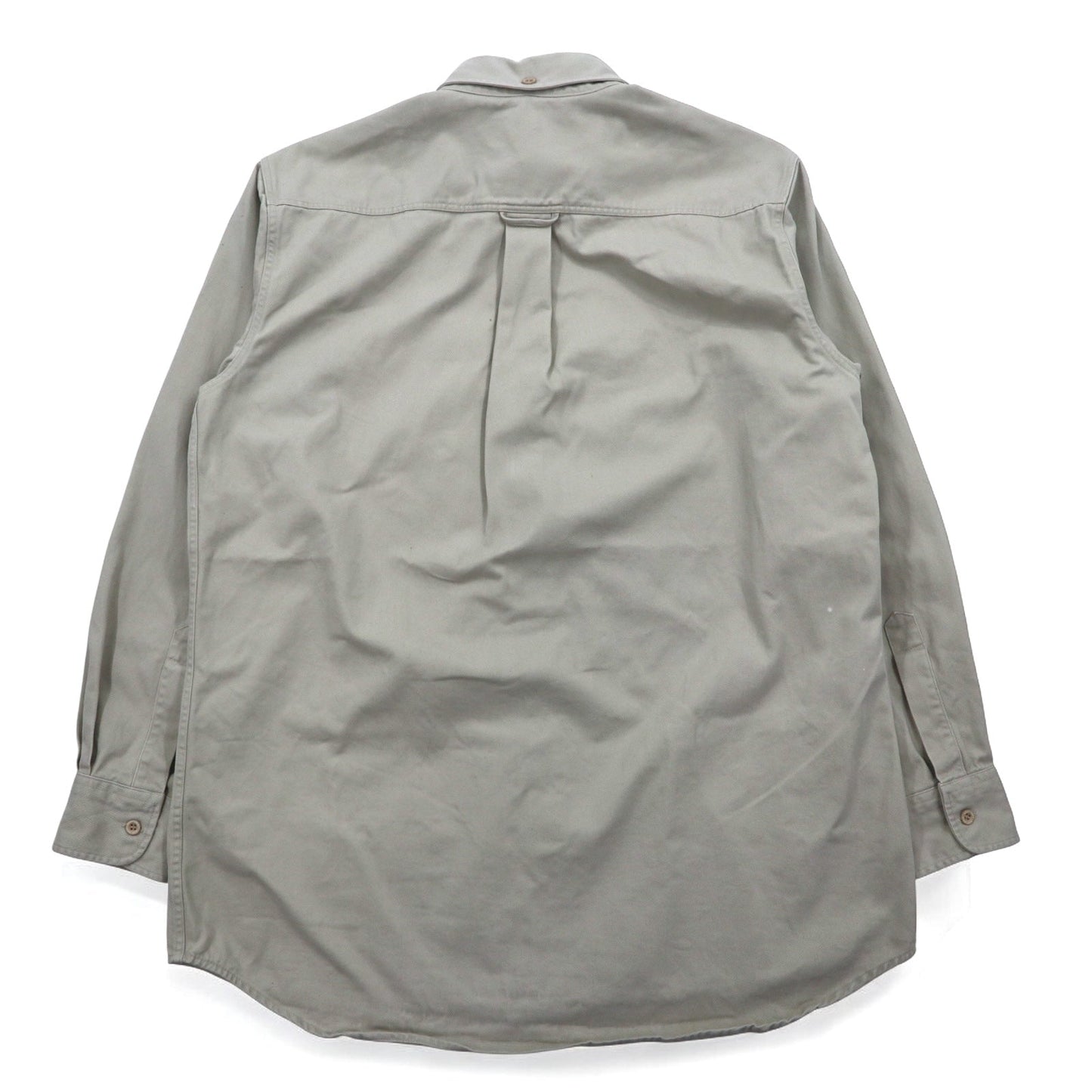 SAINT JAMES ボタンダウン チノワークシャツ M ベージュ コットン