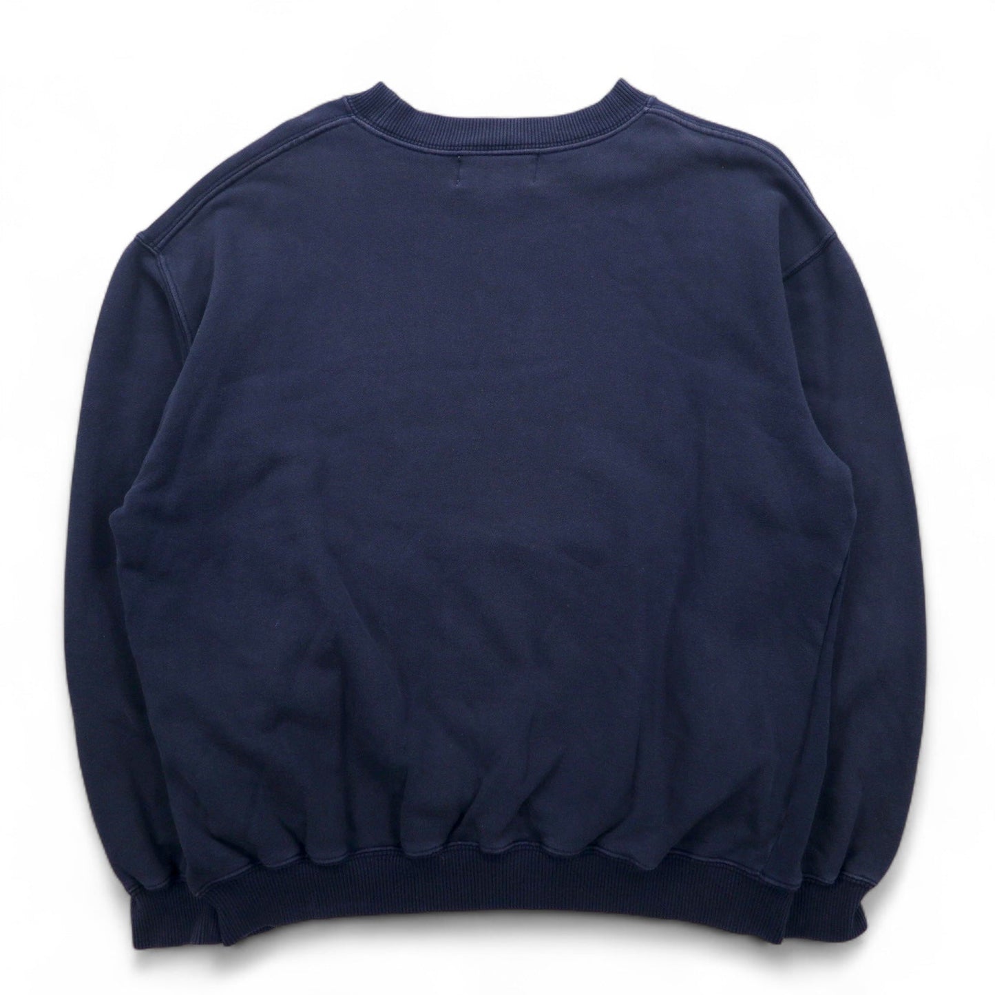 90年代 LOGOS × Disney キャラクタープリント スウェット S ネイビー ミッキー MICKEY OUTDOORS
