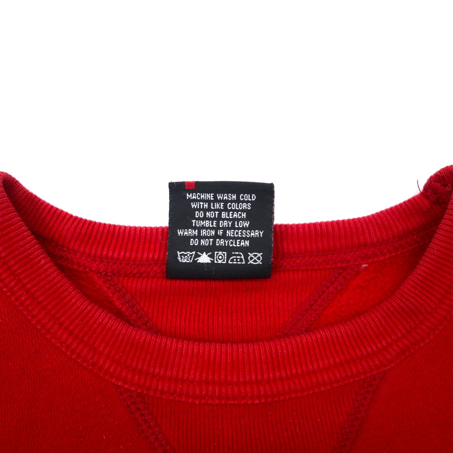 POLO JEANS COMPANY RALPH LAUREN 90年代 ロゴ刺繍 スウェット S レッド コットン