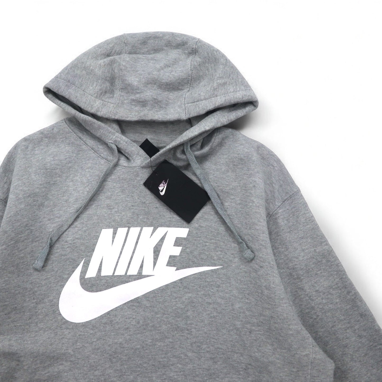 NIKE スウォッシュロゴ プリント プルオーバーパーカー L グレー NSW CLUB HOODIE BV2973-063 パキスタン製 未使用品