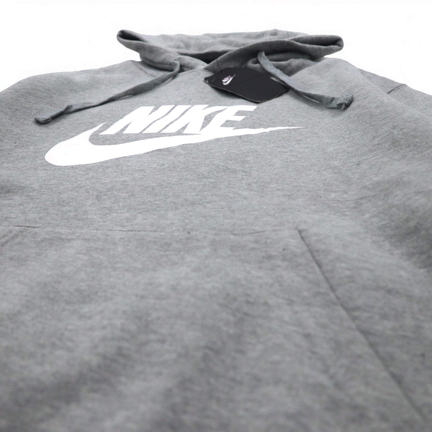 NIKE スウォッシュロゴ プリント プルオーバーパーカー L グレー NSW CLUB HOODIE BV2973-063 パキスタン製 未使用品