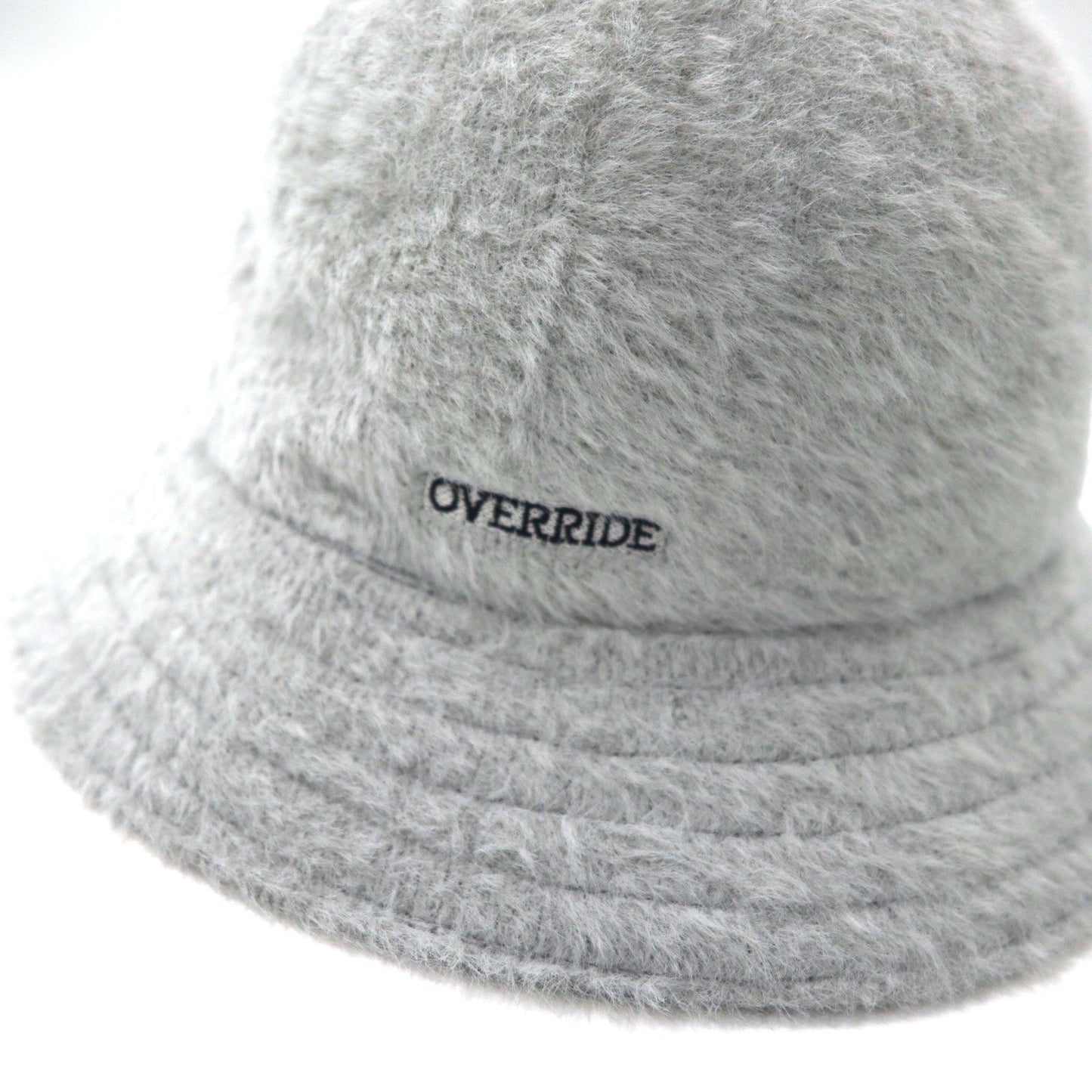 KANGOL × OVERRIDE バケットハット L グレー アクリル SYNTHETIC FURGORA CASUAL K3483PJ