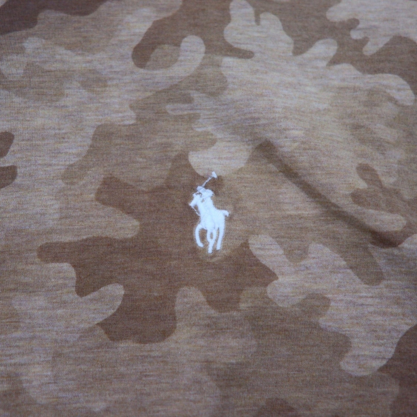 POLO GOLF RALPH LAUREN ポロシャツ S ブラウン カモフラ スモールポニー刺繍 ペルー製