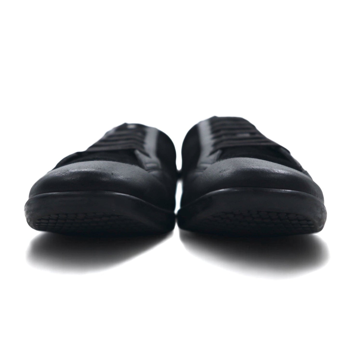 GUCCI イタリア製 ジャーマントレーナー レザー スニーカー 26.5cm ブラック スエード 317052