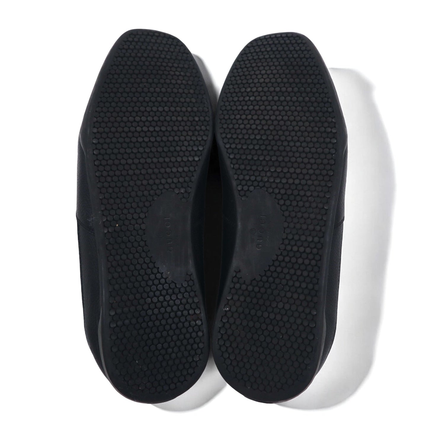 GUCCI イタリア製 ジャーマントレーナー レザー スニーカー 26.5cm ブラック スエード 317052