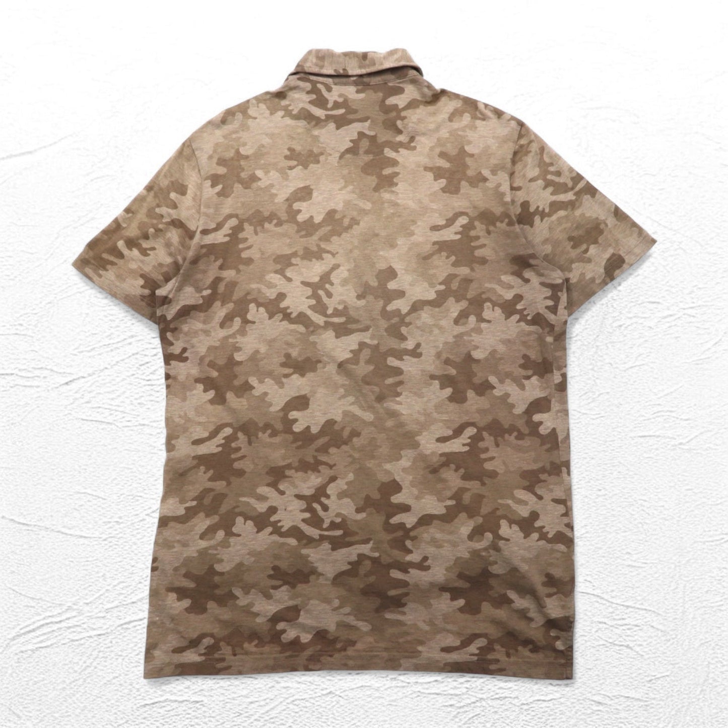 POLO GOLF RALPH LAUREN ポロシャツ S ブラウン カモフラ スモールポニー刺繍 ペルー製