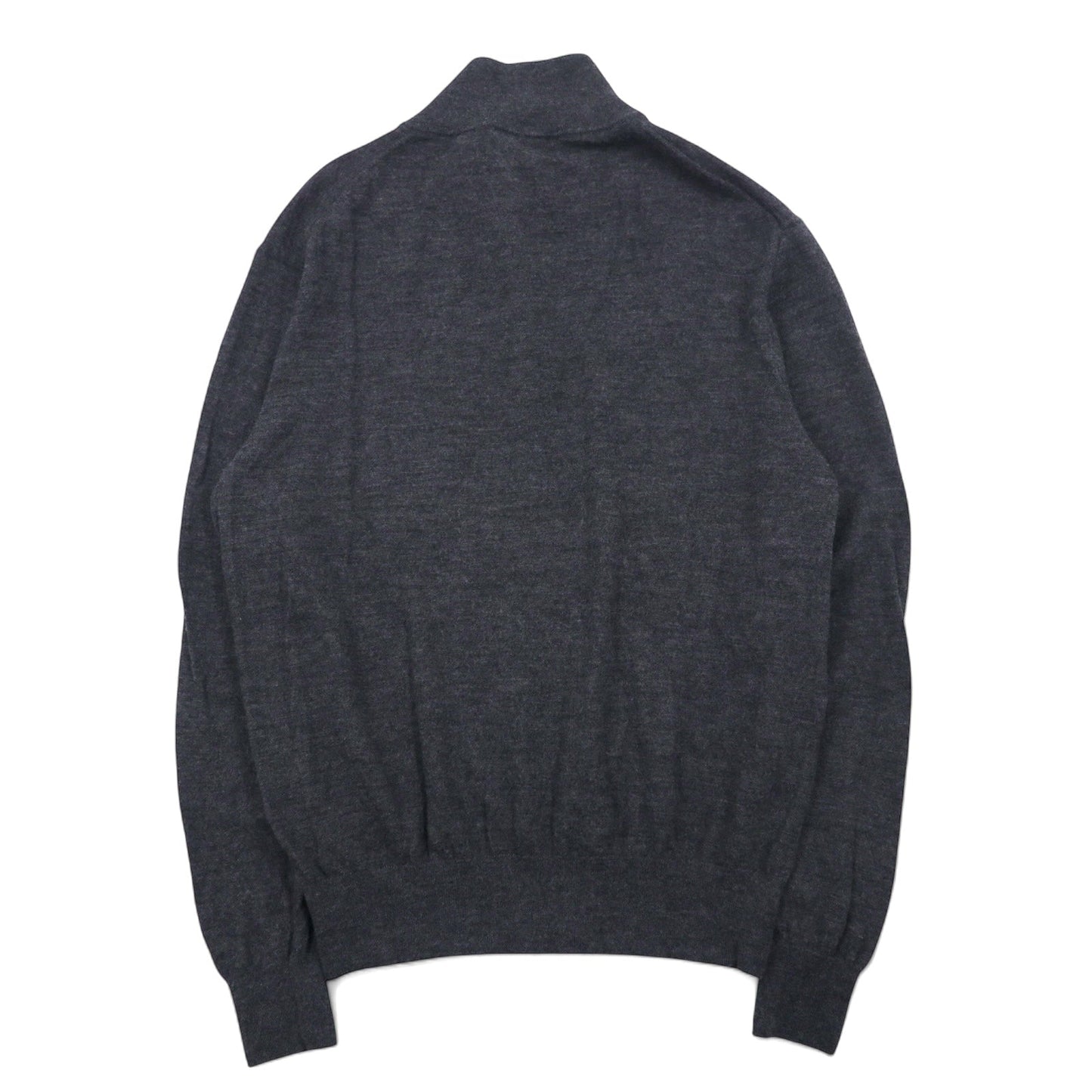 Polo by Ralph Lauren ハーフボタン メリノウール ニット セーター XL グレー 羊毛 ハイネック