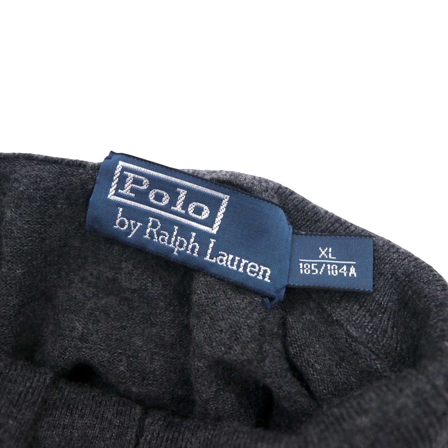 Polo by Ralph Lauren ハーフボタン メリノウール ニット セーター XL グレー 羊毛 ハイネック