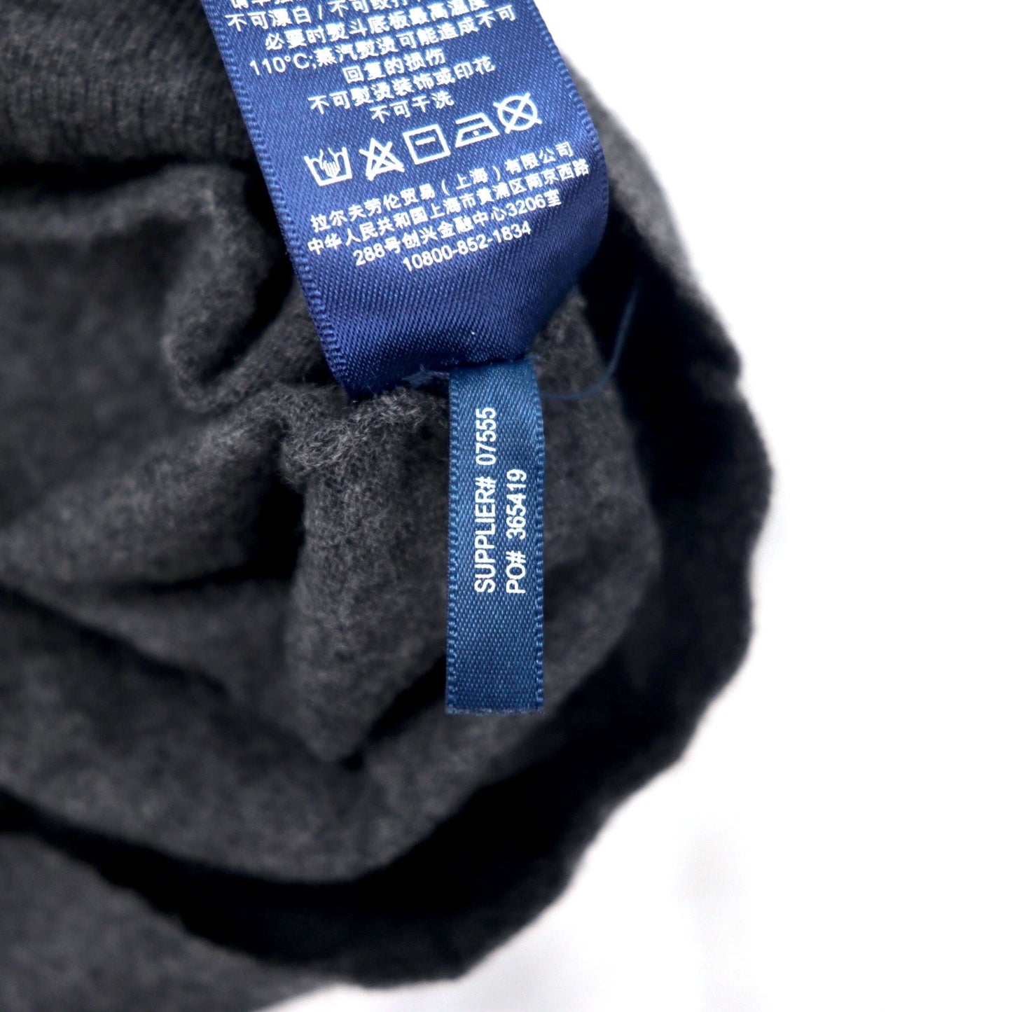 Polo by Ralph Lauren ハーフボタン メリノウール ニット セーター XL グレー 羊毛 ハイネック