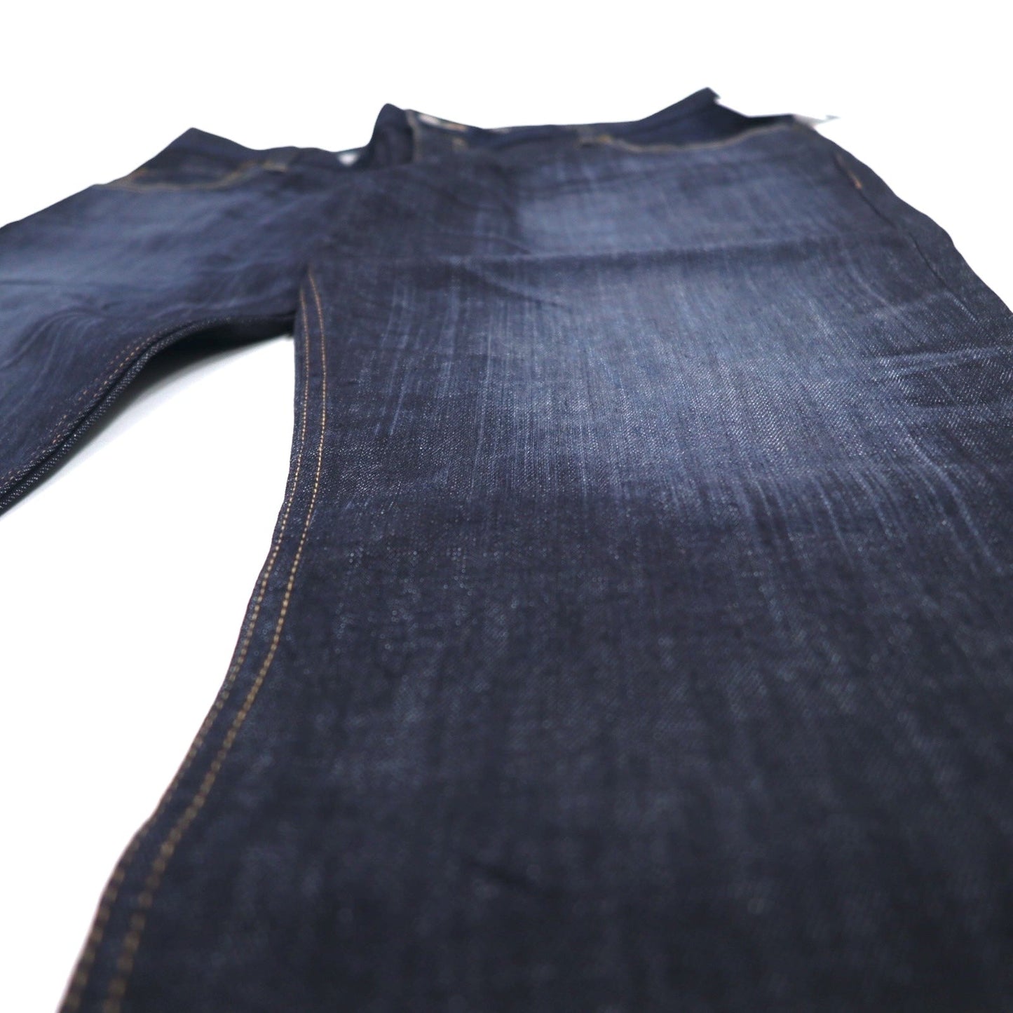 Eddie Bauer リジッド デニムパンツ XL インディゴ ブルー USA製コットン 未使用品