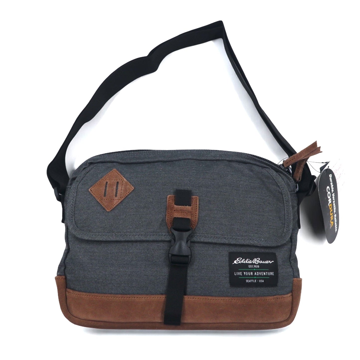 Eddie Bauer ショルダーバッグ グレー CORDURA コーデュラ ナイロン 未使用品