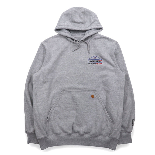 Carhartt レインディフェンダー RAIN DEFENDER ヘビーウェイト フーディー パーカー L グレー 裏起毛 US企業 HEAVYWEIGHT HOODIE 100615 メキシコ製