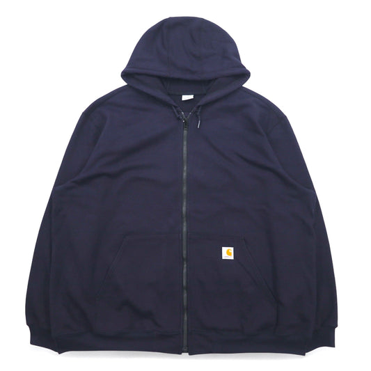 Carhartt ビッグサイズ ヘビーウェイト フルジップパーカー 3XL ネイビー Heavyweight Zip Front Hooded Sweatshirt 102974 メキシコ製