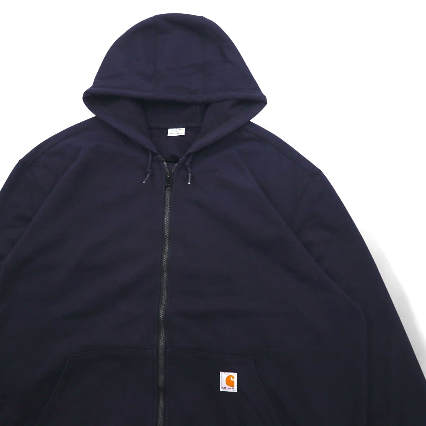 Carhartt ビッグサイズ ヘビーウェイト フルジップパーカー 3XL ネイビー Heavyweight Zip Front Hooded Sweatshirt 102974 メキシコ製