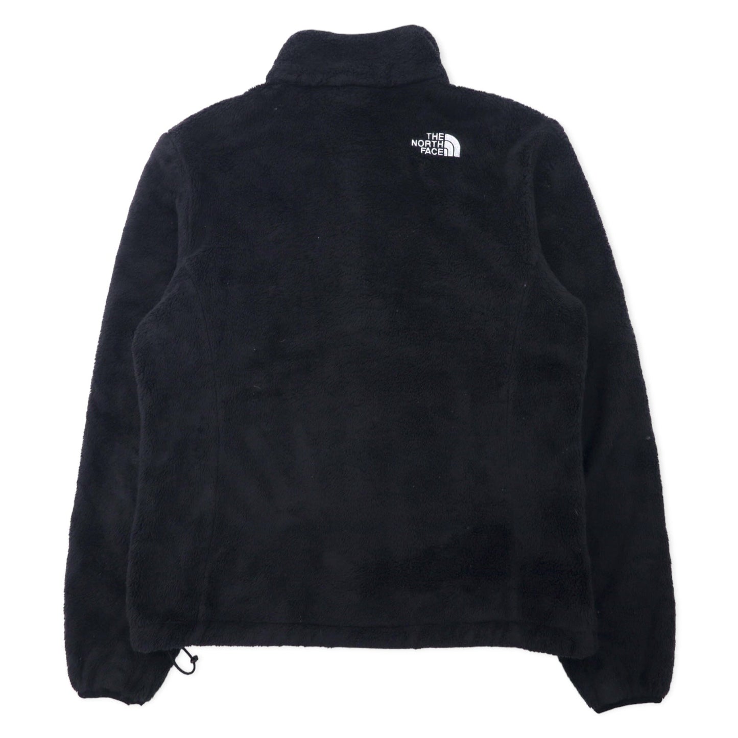 THE NORTH FACE フルジップ フリースジャケット S ブラック ポリエステル ワンポイントロゴ刺繍