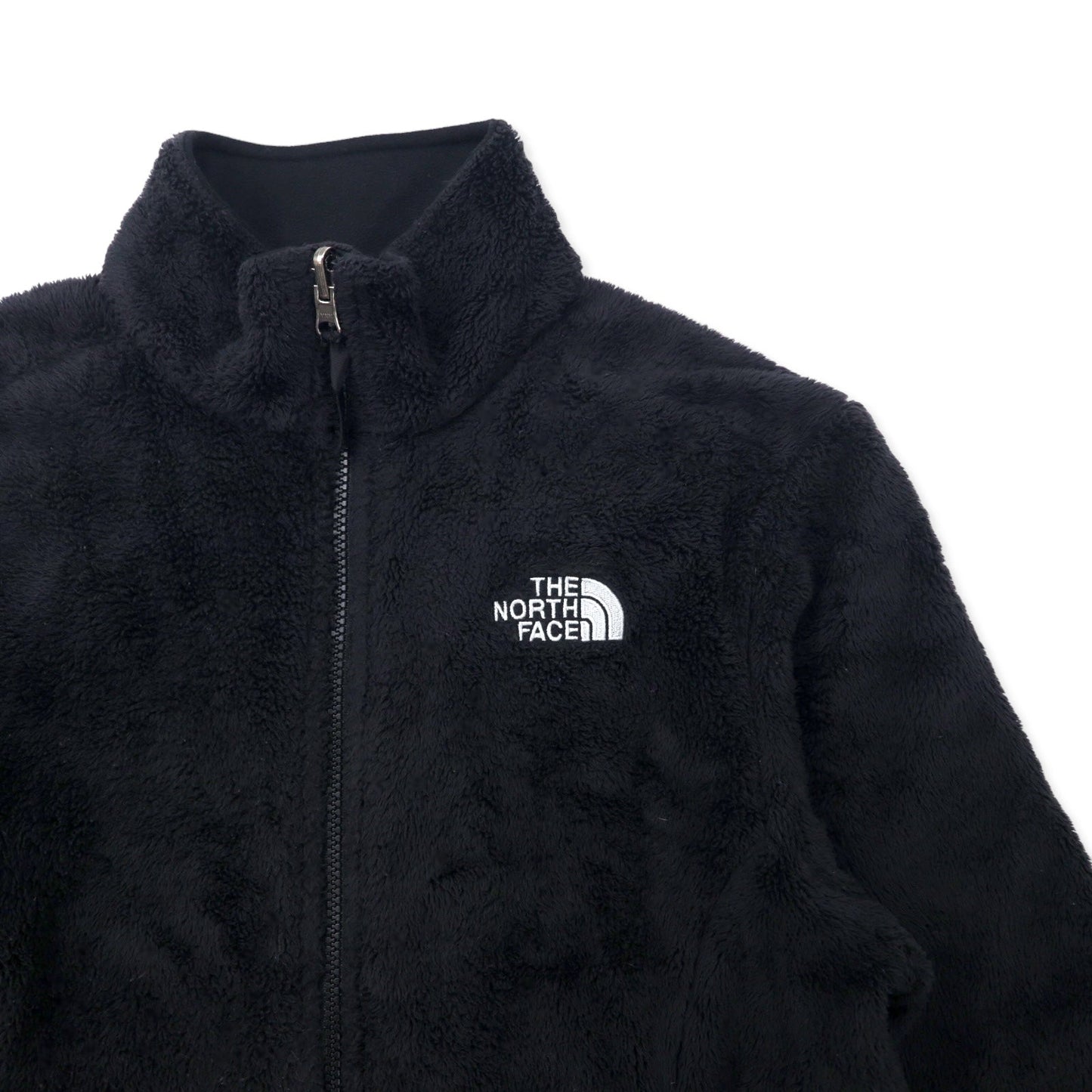 THE NORTH FACE フルジップ フリースジャケット S ブラック ポリエステル ワンポイントロゴ刺繍