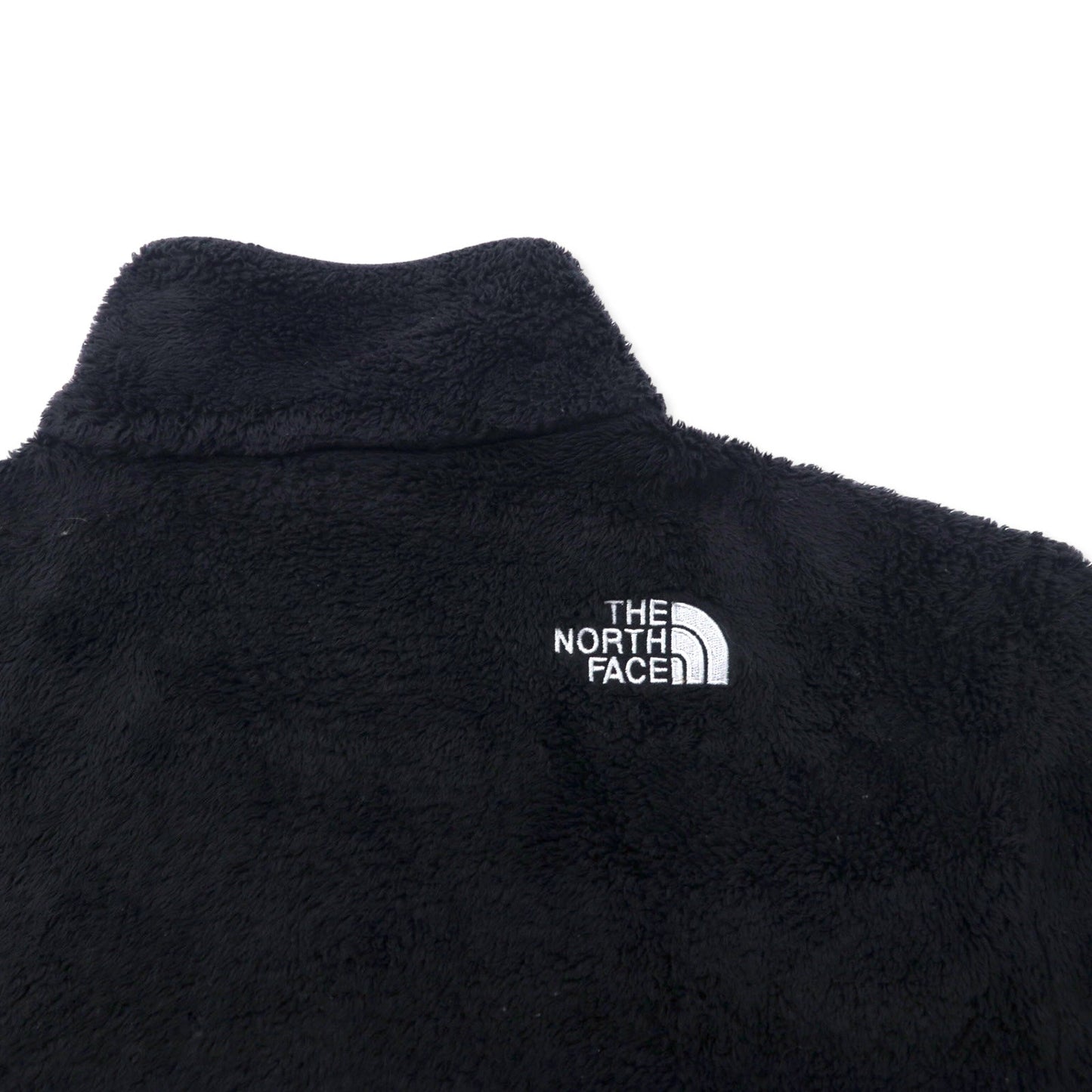 THE NORTH FACE フルジップ フリースジャケット S ブラック ポリエステル ワンポイントロゴ刺繍