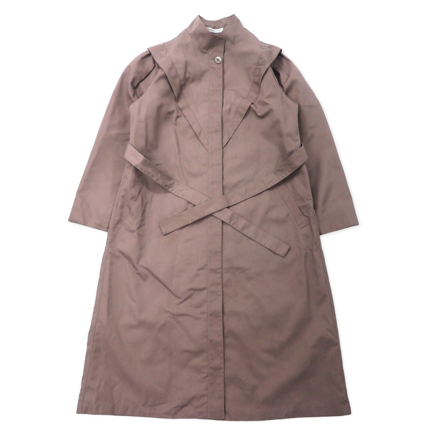 Misty Harbor USA製 90年代 レイヤード デザインコート 10 ベージュ ポリエステル 比翼