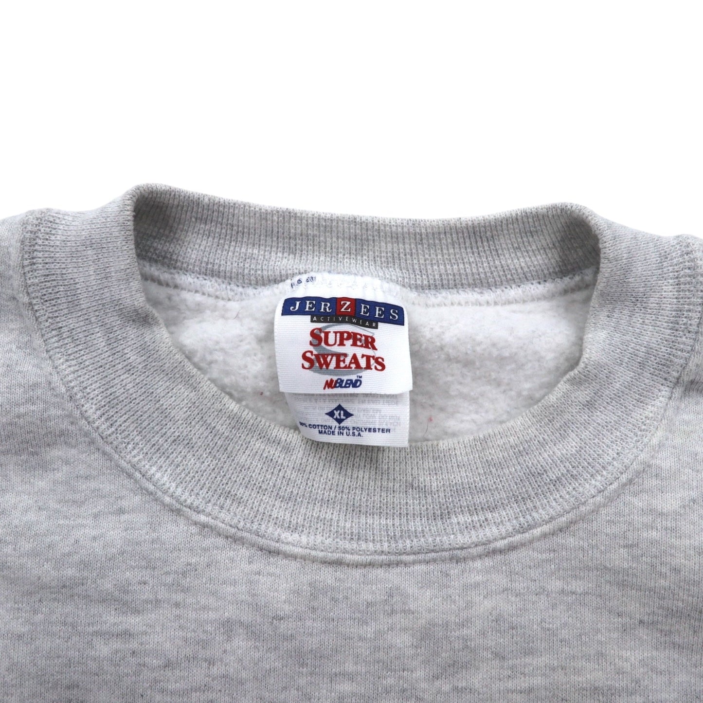 JERZEES USA製 90年代 SUPER SWEATS カレッジ フットボール プリント スウェット XL グレー コットン 裏起毛 NCAA Ohio State Buckeyes football