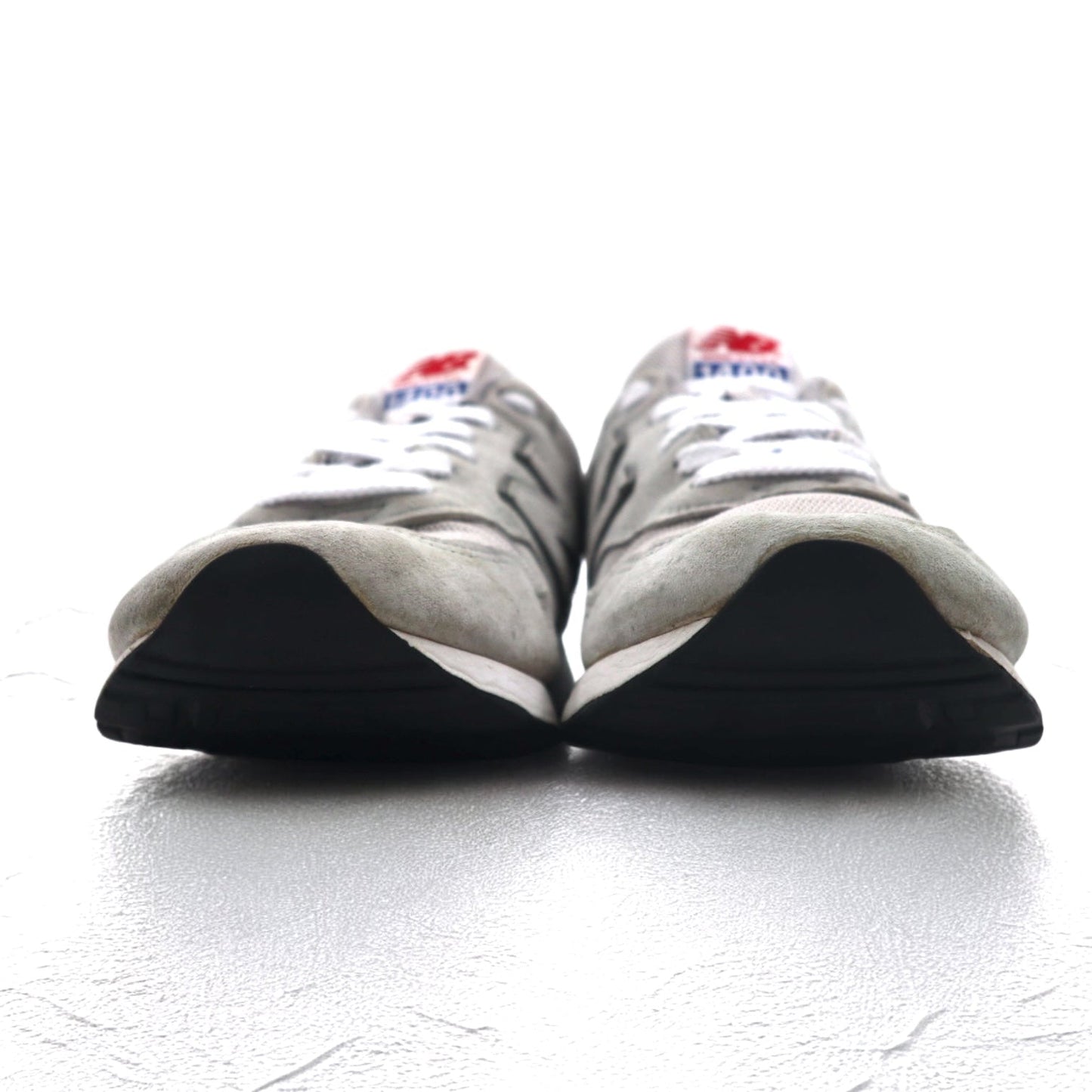 new balance USA製 1400 ピッグスキン スエードレザー スニーカー 27.5cm グレー メッシュ M1400OG