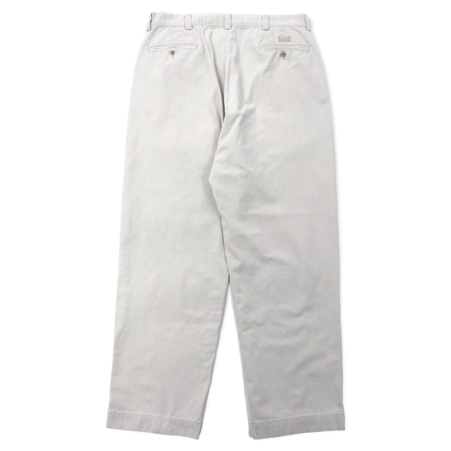 Polo by Ralph Lauren ワイドシルエット テーパード チノパンツ 35 ベージュ コットン PHILIP PANT メキシコ製