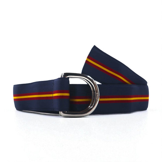 POLO RALPH LAUREN USA製 ダブルリング リボンベルト ネイビー ナイロン デッドストック 未使用品