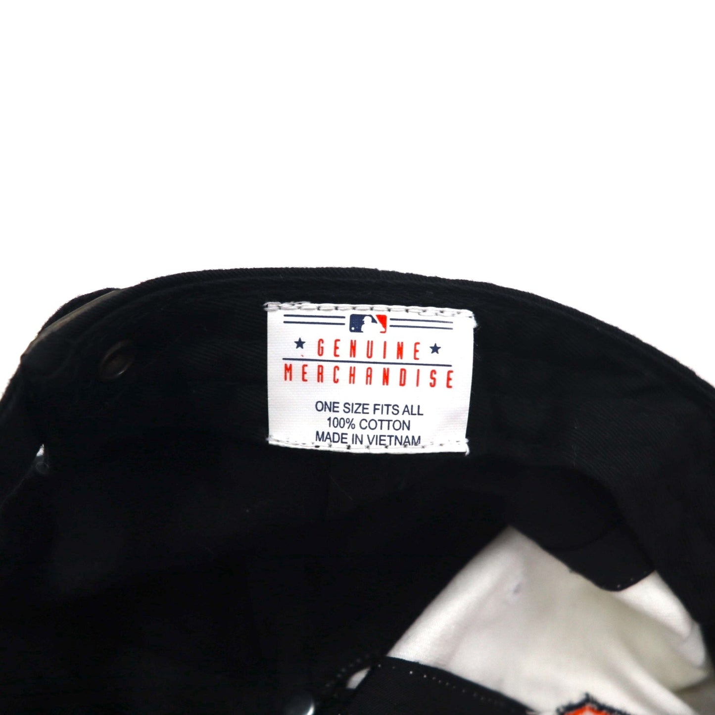 FAN FAVORITE バイカラー ベースボールキャップ FREE ベルト オレンジ MLB San Francisco Giants