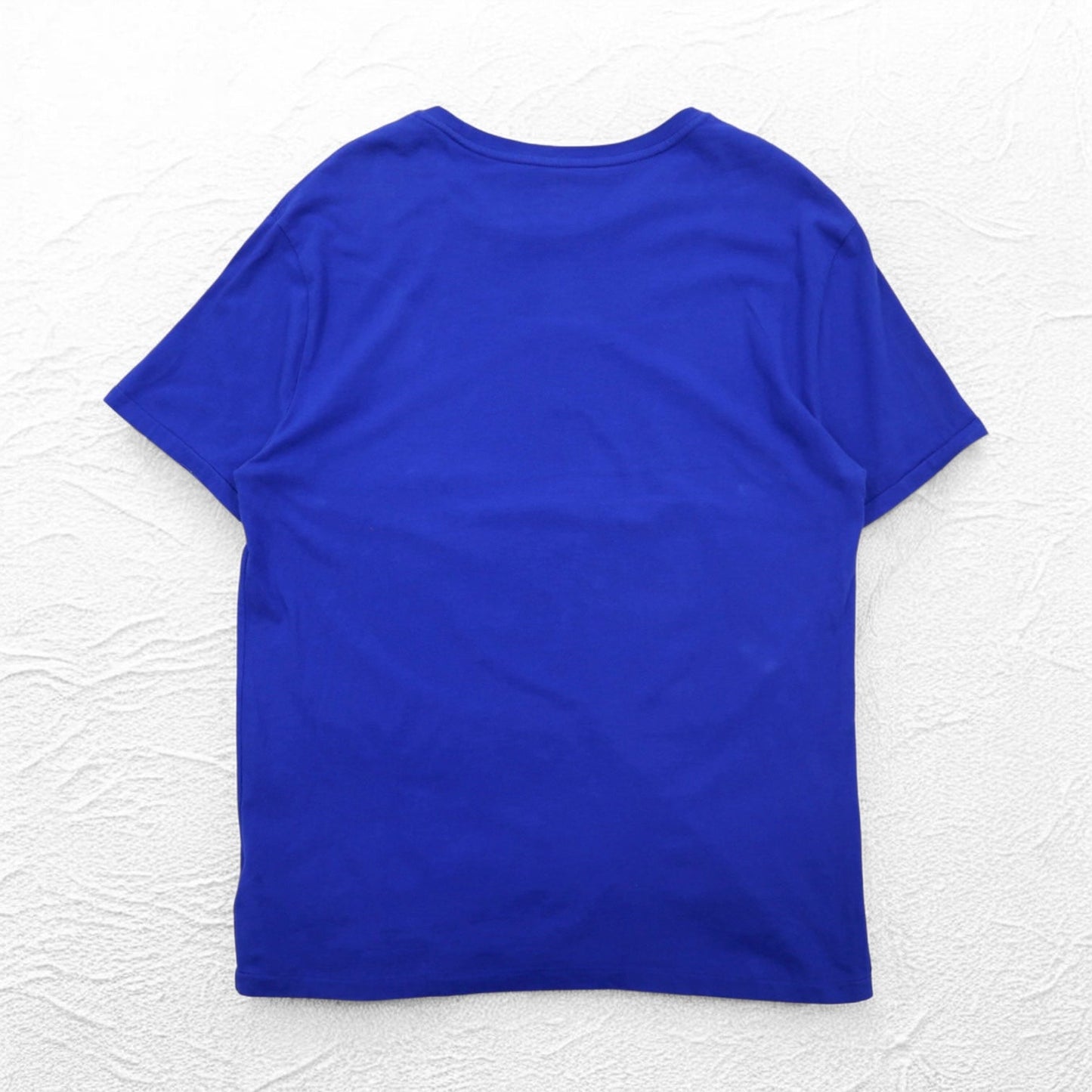 POLO RALPH LAUREN ポロベア プリント Tシャツ L ブルー コットン CUSTOM SLIM FIT