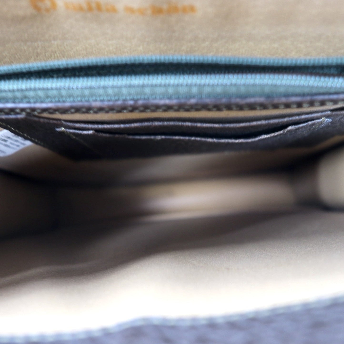 mila schon 2WAY ショルダーバッグ ブラウン レザー 牛革 シボ革 未使用品