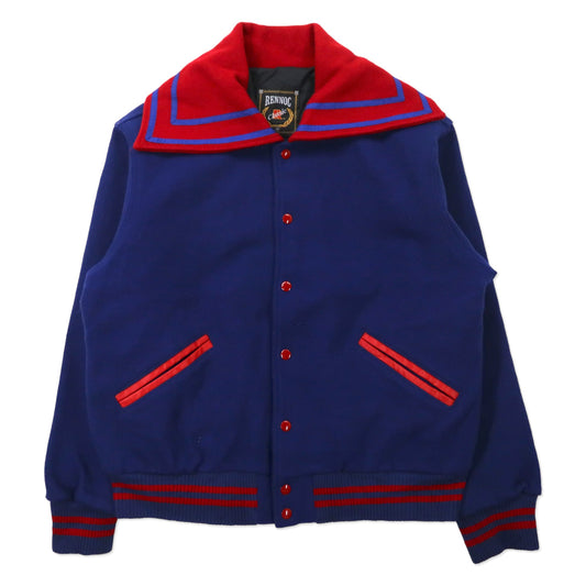 USA製 90年代 RENNOC セーラーカラー スタジャン M ブルー ウール
